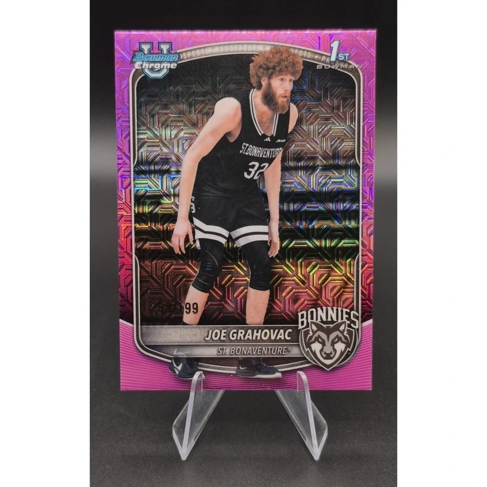 2025 Bowman Joe Grahovac BCP-24 1st Bowman Pink Mojo Refractor /199 Bonnies